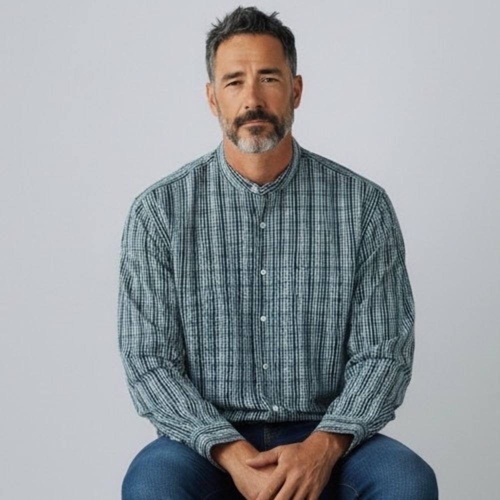 ENRO Non Iron Plaid Button Down Shirt Men's XXL Long Sleeve Cotton‎